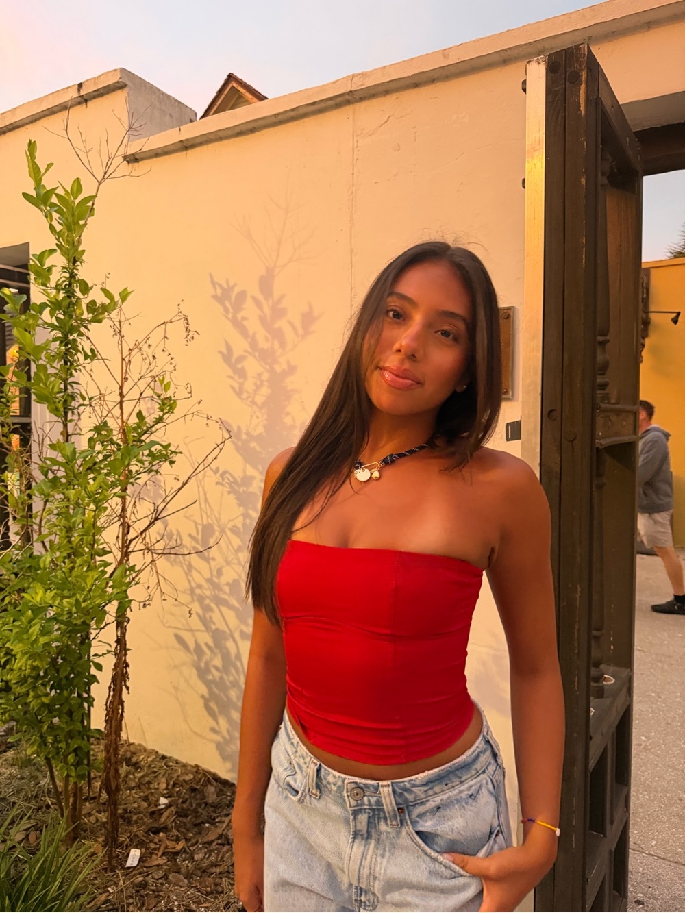 Edikted Red Corset Top